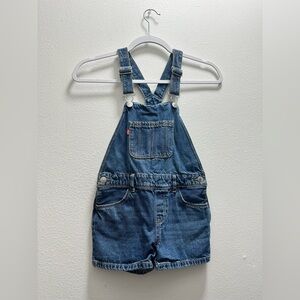 Little girls Levi’s shorts overalls